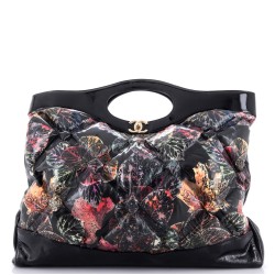 31 Shopping Bag Quilted Printed Puffy Leather XL