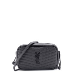 Lou Camera Bag Matelasse Chevron Leather Mini