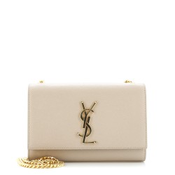 Classic Monogram Crossbody Bag Grainy Leather Small