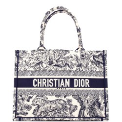 Book Tote Embroidered Canvas Medium