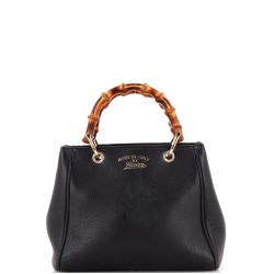 Bamboo Shopper Tote Leather Mini