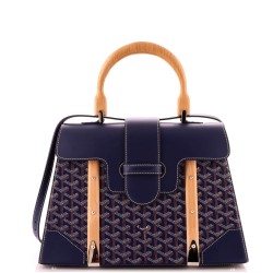 Saigon Top Handle Bag Coated Canvas with Leather MM