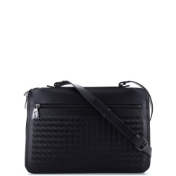 Slim Zip Around Briefcase Intrecciato Nappa