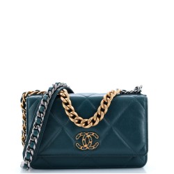 19 Wallet on Chain Quilted Goatskin