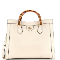Diana NM Bamboo Handle Tote Leather Medium