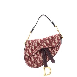 Saddle Handbag Oblique Canvas Mini
