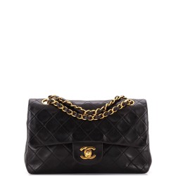 Vintage Classic Double Flap Bag Quilted Lambskin Small