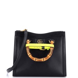 Diana NM Bamboo Handle Tote Leather Small