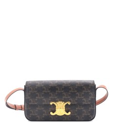 Triomphe East-West Shoulder Bag Triomphe Coated Canvas