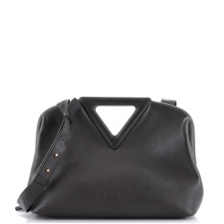 Point Shoulder Bag Leather Medium