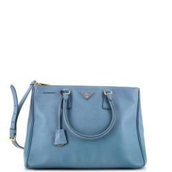 Double Zip Lux Tote Saffiano Leather Large