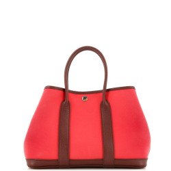 Garden Party Tote Toile and Leather 30