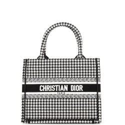 Book Tote Houndstooth Canvas Small