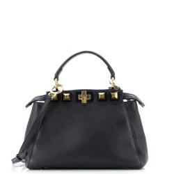 Peekaboo Bag Leather with Studded Detail Mini