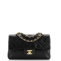 Vintage Classic Double Flap Bag Quilted Lambskin Small