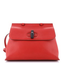 Bamboo Daily Top Handle Bag Leather Medium
