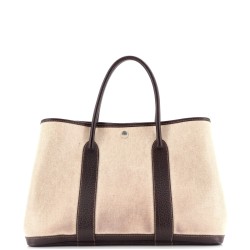 Garden Party Tote Toile and Leather 36