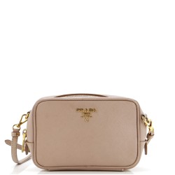 Zip Crossbody Bag Saffiano Leather Mini