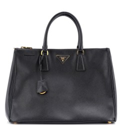 Double Zip Lux Tote Saffiano Leather Large