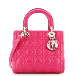 Lady Dior Bag Cannage Quilt Lambskin Medium