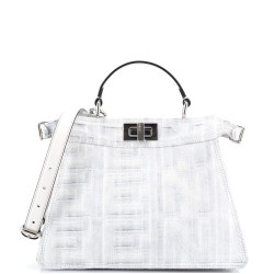 x Marc Jacobs Peekaboo ISeeU Bag Embossesd Denim Small