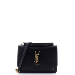 Sunset Top Handle Chain Wallet Leather