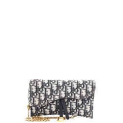 Saddle Chain Wallet Oblique Canvas