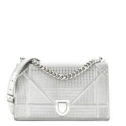 Diorama Flap Bag Cannage Embossed Calfskin Medium