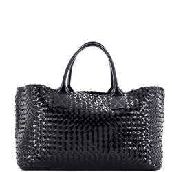 Cabat Tote Intrecciato Patent Large