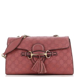 Emily Chain Flap Bag Guccissima Leather Medium