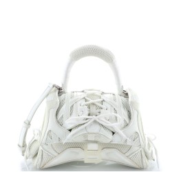 SneakerHead Top Handle Bag Mesh and Faux Leather Small