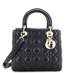 Lady Dior Bag Cannage Quilt Lambskin Medium