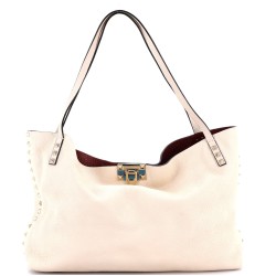 Rockstud Convertible Flip Lock Tote Leather Medium