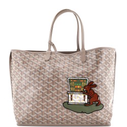 Anjou Reversible Tote Embroidered Coated Canvas PM