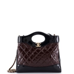 31 Shopping Bag Quilted Patent Mini