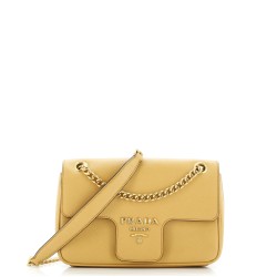 Pattina Flap Shoulder Bag Saffiano Leather Small