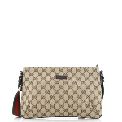 Web Zip Crossbody GG Canvas Small