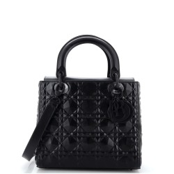 Lady Dior Bag Diamond Motif Cannage Calfskin Medium