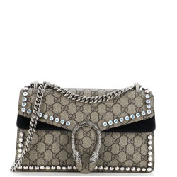 Dionysus Bag Crystal Embellished GG Coated Canvas Medium