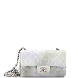 Classic Single Flap Bag Quilted Ombre Metallic Goatskin Mini