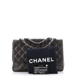 Vintage Classic Single Flap Bag Quilted Caviar Jumbo