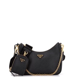 Re-Edition 2005 Shoulder Bag Saffiano Leather Small