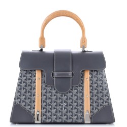 Saigon Top Handle Bag Coated Canvas with Leather MM