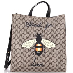 Convertible Soft Open Tote Printed GG Coated Canvas Tall