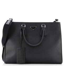 Cuir Double Tote Saffiano Leather Large