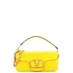 VLogo Loco Flap Shoulder Bag Leather Medium