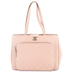 Business Affinity Tote Quilted Caviar Large