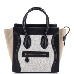 Luggage Bag Canvas and Leather Mini