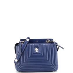 DotCom Click Shoulder Bag Quilted Leather Small