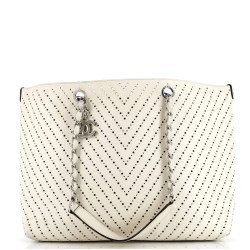 Shopping Tote Perforated Caviar Large